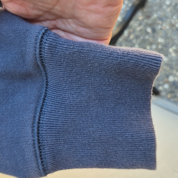 Charles and a Half Casual Blue Hoodie w Black Poly Hoodie, Kangeroo Pockets Sz M - Picture 4 of 9